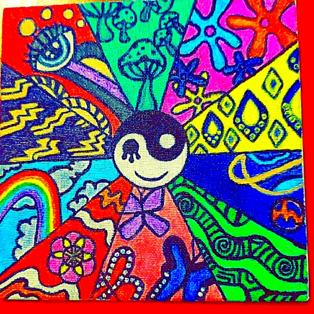 Trippy Vibes Canvas Painting